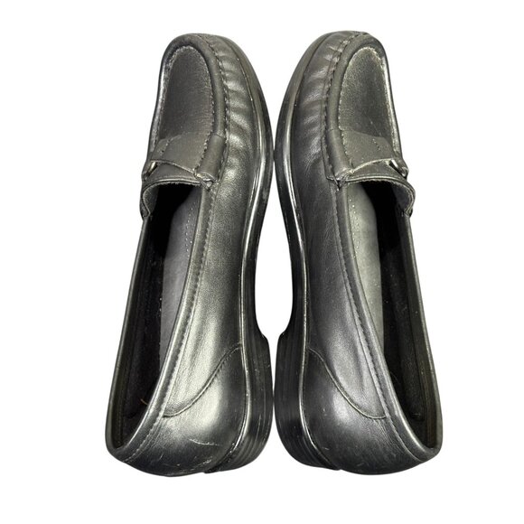 SAS Jewel Loafers Shoes Womens 5 M Black Leather Slip On Tripad Comfort Casaul - Picture 8 of 11